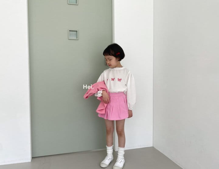 Hei - Korean Children Fashion - #childofig - Ribbon Blouse - 6