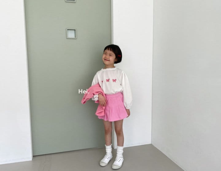 Hei - Korean Children Fashion - #childofig - Ribbon Blouse - 7