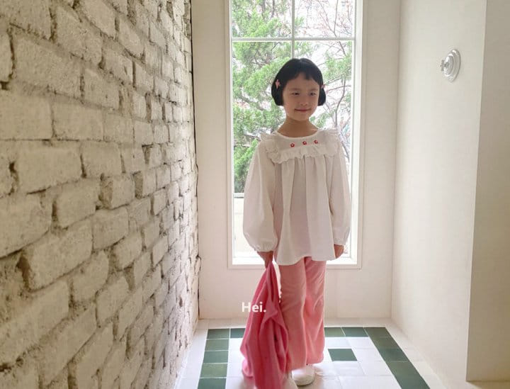Hei - Korean Children Fashion - #childrensboutique - Flower Embroidery Blouse - 8