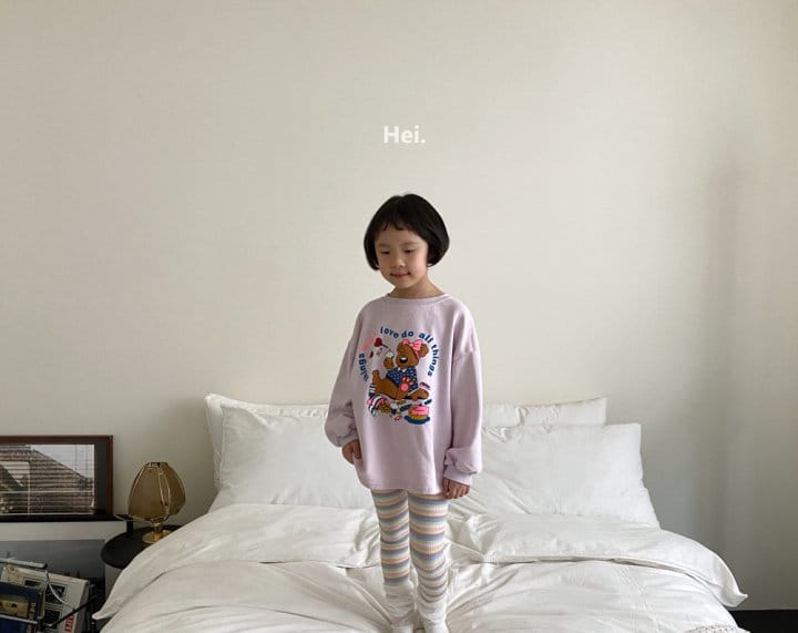 Hei - Korean Children Fashion - #childofig - Bear Long Tee - 4