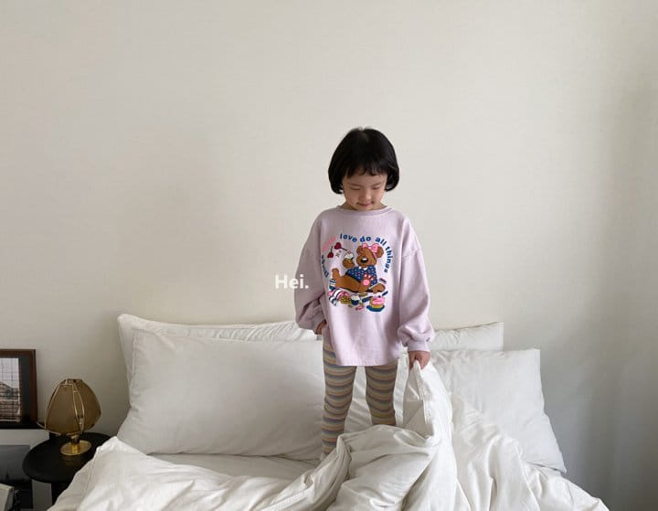 Hei - Korean Children Fashion - #fashionkids - Bear Long Tee - 7