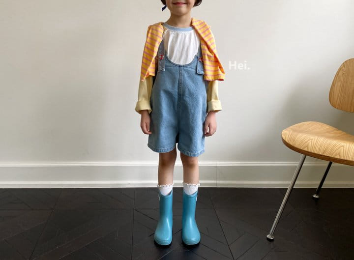 Hei - Korean Children Fashion - #kidsshorts - Hey Dungarees  - 5
