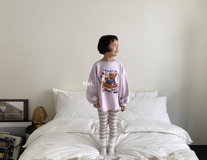 Hei - Korean Children Fashion - #kidsstore - Bear Long Tee - 9