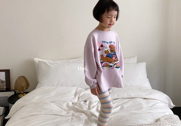 Hei - Korean Children Fashion - #kidzfashiontrend - Bear Long Tee - 10