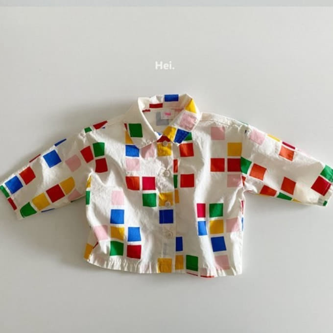Hei - Korean Children Fashion - #littlefashionista - Square Shirt
