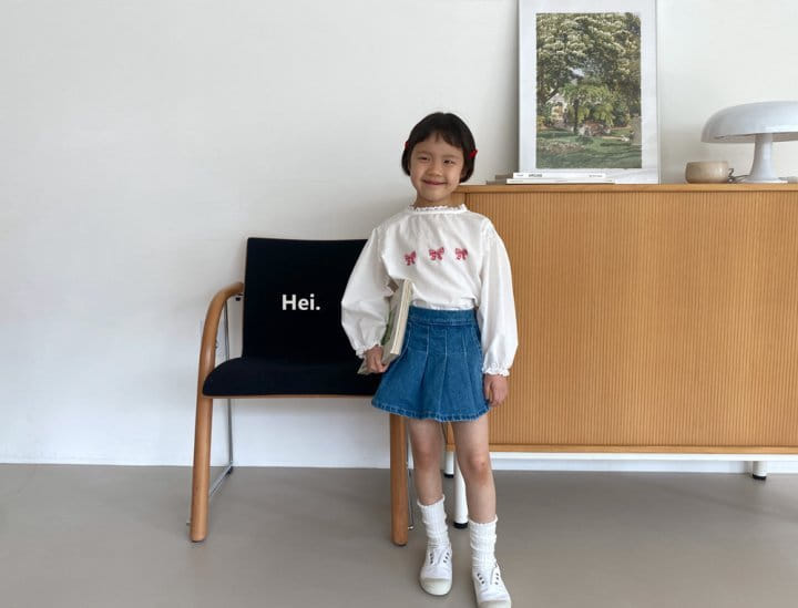Hei - Korean Children Fashion - #magicofchildhood - Ribbon Blouse - 3