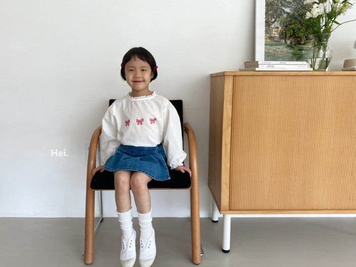 Hei - Korean Children Fashion - #magicofchildhood - Ribbon Blouse - 4