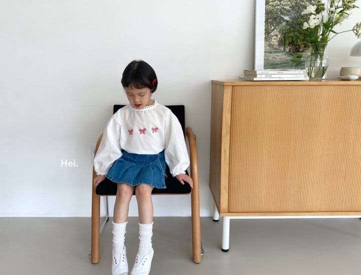 Hei - Korean Children Fashion - #prettylittlegirls - Ribbon Blouse - 5