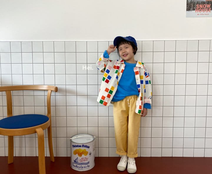 Hei - Korean Children Fashion - #toddlerclothing - Square Shirt - 6