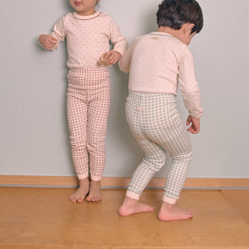Here I Am - Korean Children Fashion - #stylishchildhood - Dot Check Easywear - 4