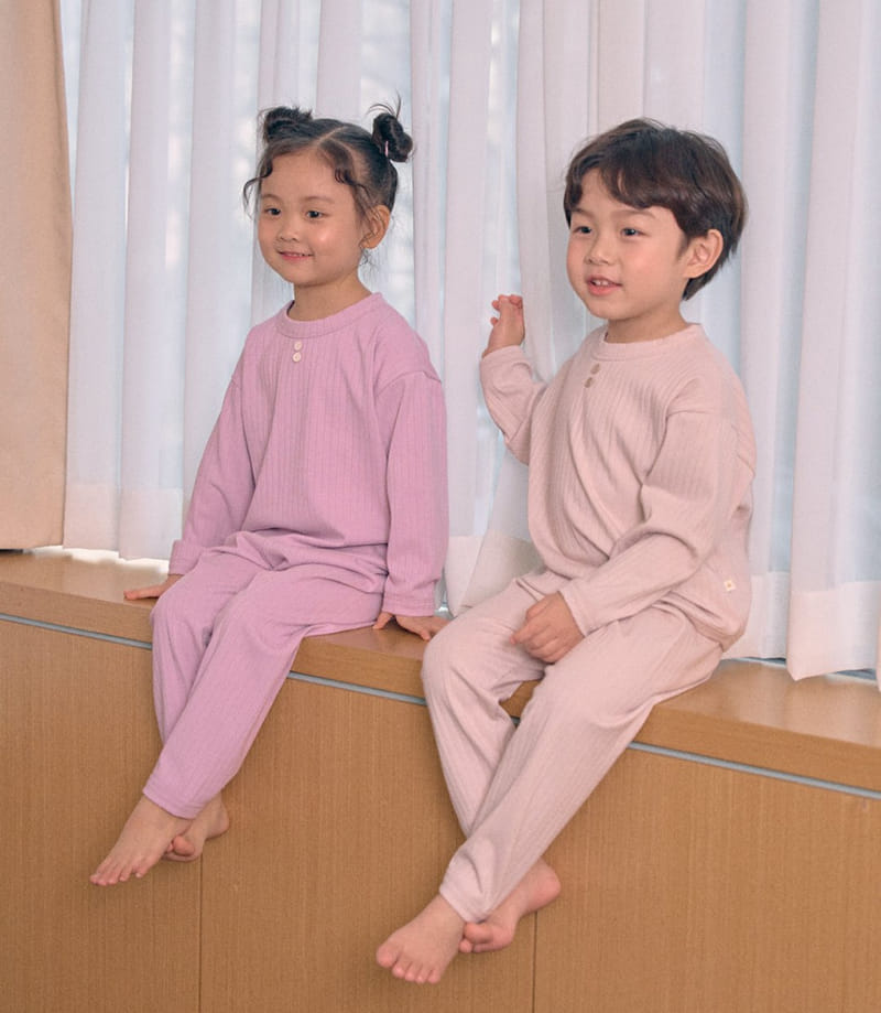 Here I Am - Korean Children Fashion - #todddlerfashion - Bern Wide Top Bottom Set - 11