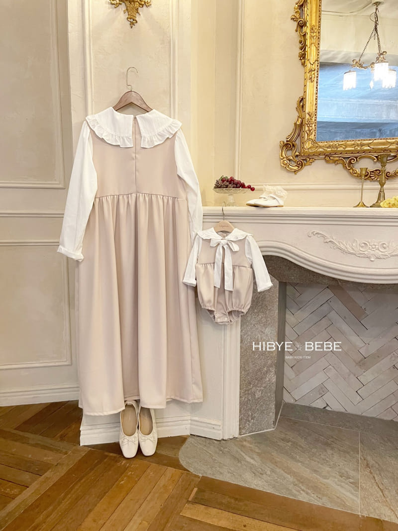 Hi Byebebe - Korean Baby Fashion - #babyboutique - Mom Almond Collar One-Piece - 5