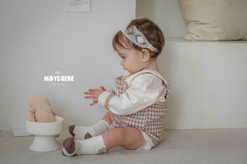 Hi Byebebe - Korean Baby Fashion - #babyfever - Wiley Check Dungarees Body Suit - 2