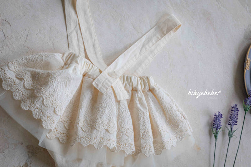 Hi Byebebe - Korean Baby Fashion - #babyoutfit - Lace Dungarees Bloomers - 2