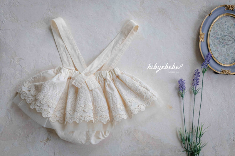 Hi Byebebe - Korean Baby Fashion - #babyoutfit - Lace Dungarees Bloomers - 4