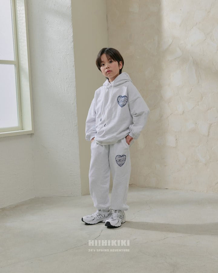 Hikiki - Korean Children Fashion - #discoveringself - Heart Jogger Pants - 2