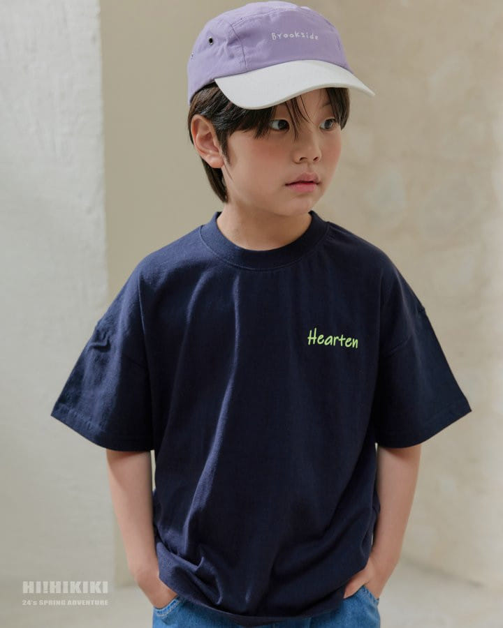 Hikiki - Korean Children Fashion - #discoveringself - Heart Shortsleeve Tee - 4