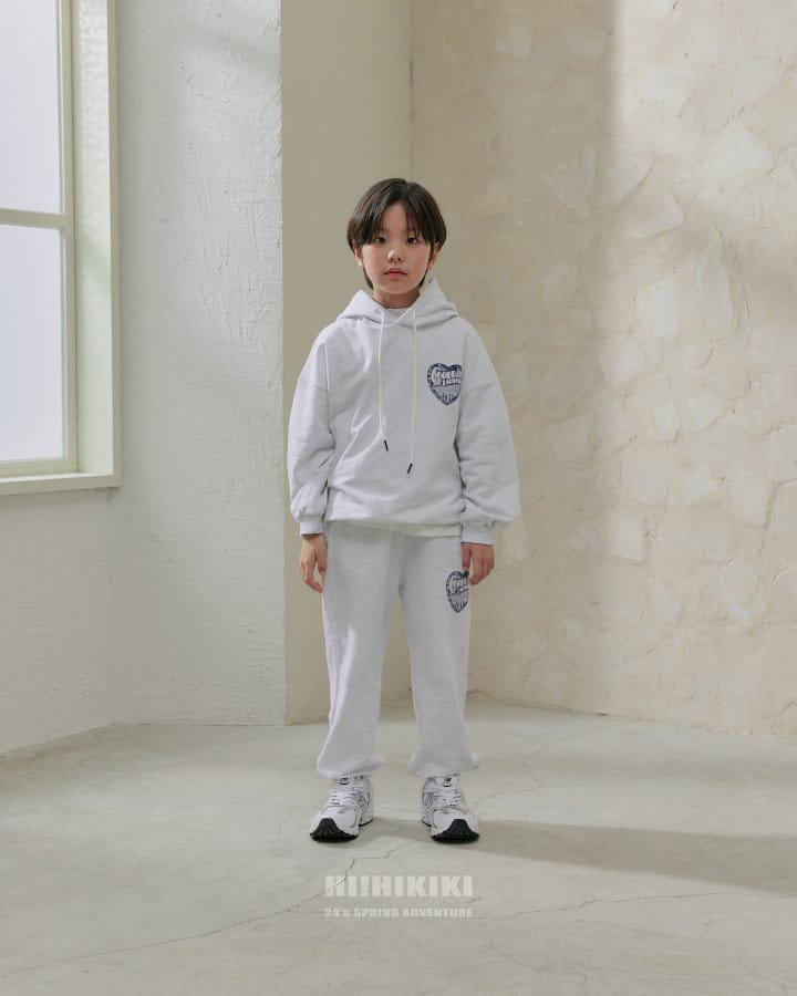 Hikiki - Korean Children Fashion - #kidsshorts - Heart Hoody Tee - 3