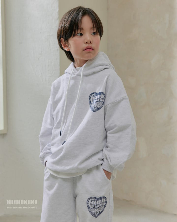 Hikiki - Korean Children Fashion - #kidsshorts - Heart Hoody Tee - 4
