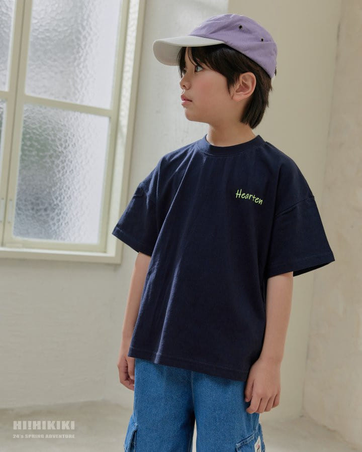 Hikiki - Korean Children Fashion - #magicofchildhood - Heart Shortsleeve Tee - 10