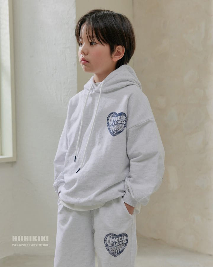Hikiki - Korean Children Fashion - #minifashionista - Heart Hoody Tee - 9