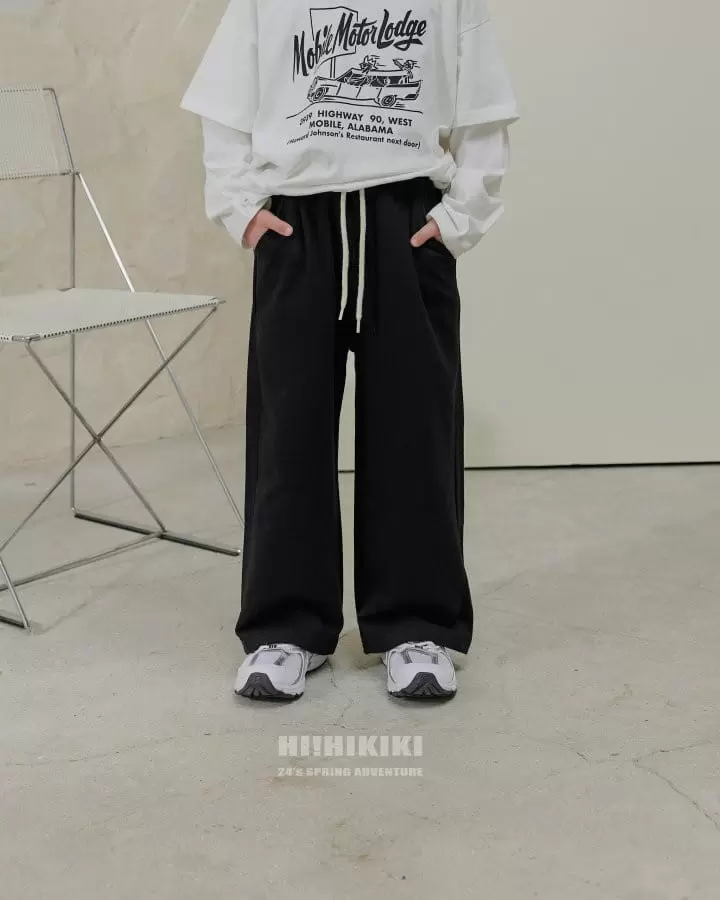 Hikiki - Korean Children Fashion - #toddlerclothing - Wrinkle Wide Pants - 2