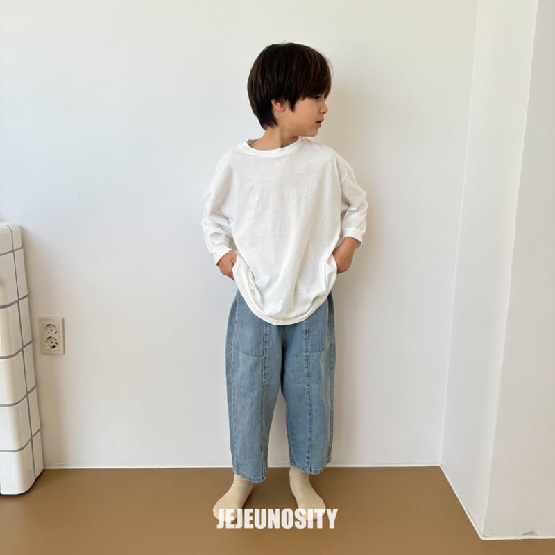 Jejeunosity - Korean Children Fashion - #Kfashion4kids - Peace Denim Pants - 5
