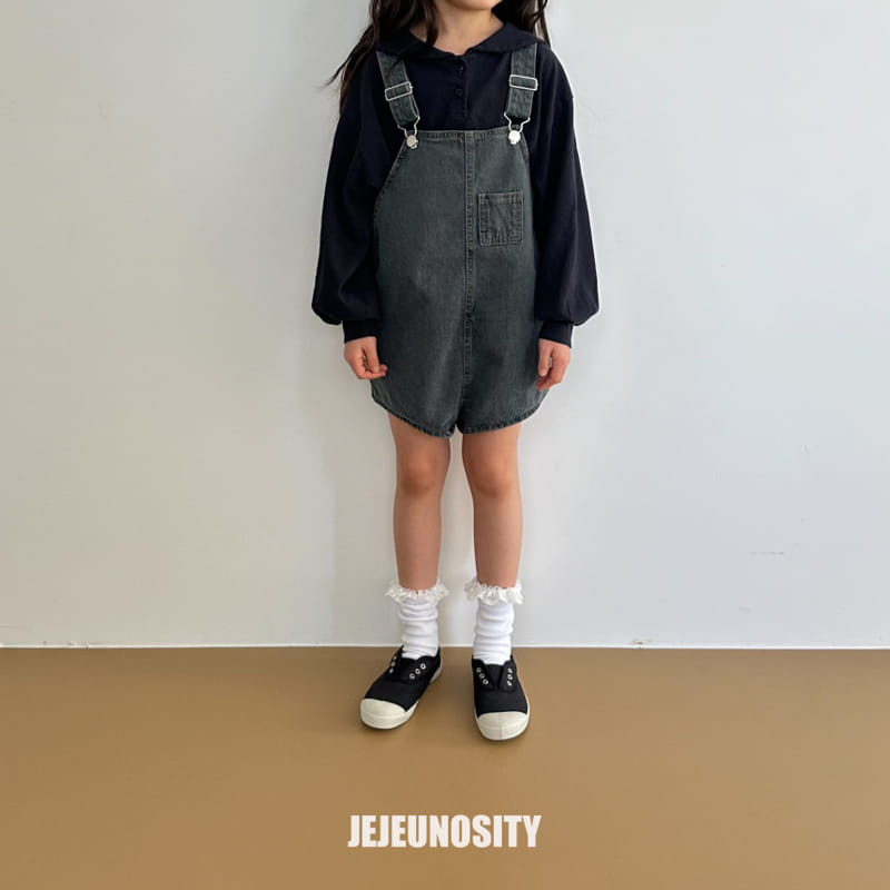 Jejeunosity - Korean Children Fashion - #fashionkids - Very Short Overalls  - 7