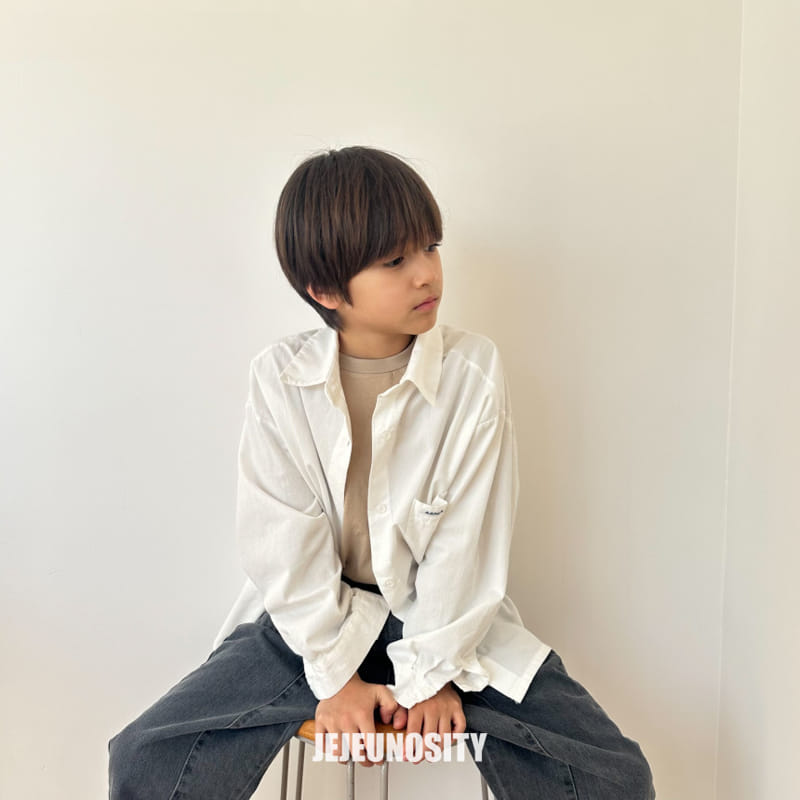 Jejeunosity - Korean Children Fashion - #kidsstore - Peace Denim Pants - 4