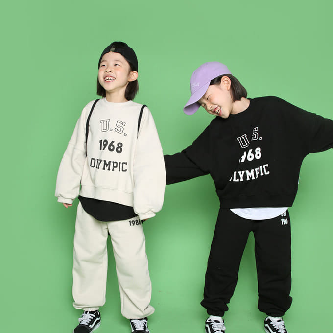 Jenny Basic - Korean Children Fashion - #designkidswear - US Sweat Shirt