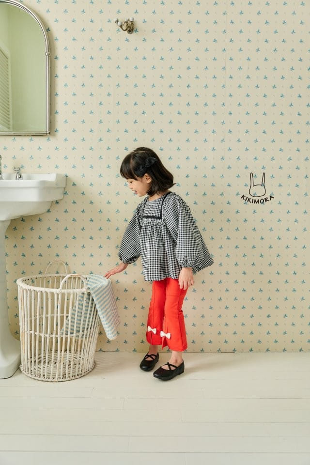 Kikimora - Korean Children Fashion - #Kfashion4kids - Bon Bong Check Blouse - 6