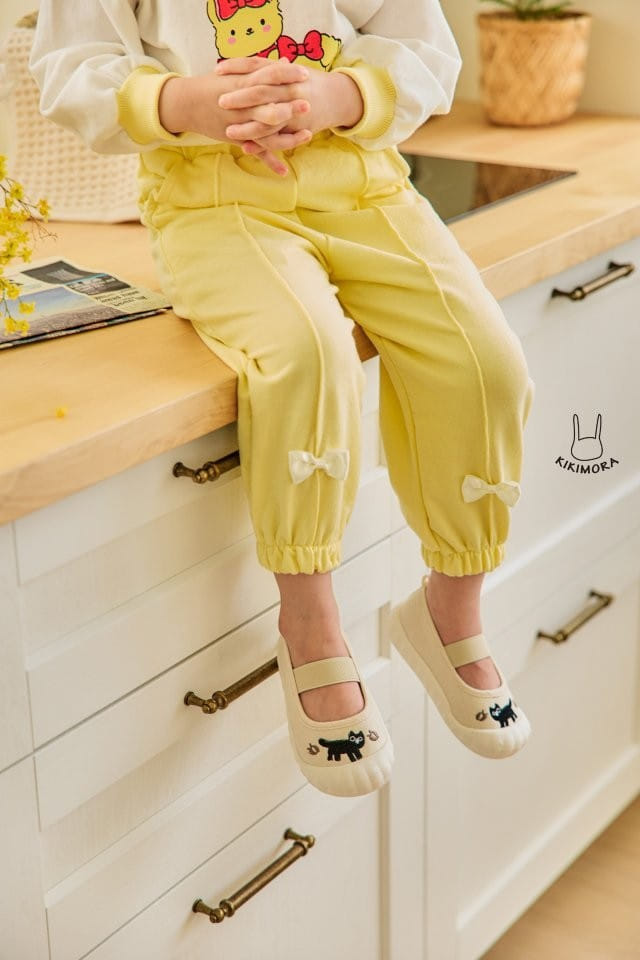 Kikimora - Korean Children Fashion - #prettylittlegirls - Fresh Ribbon Jogger Pants - 4