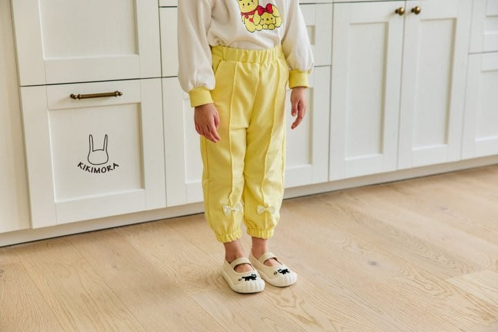 Kikimora - Korean Children Fashion - #childofig - Fresh Ribbon Jogger Pants - 5