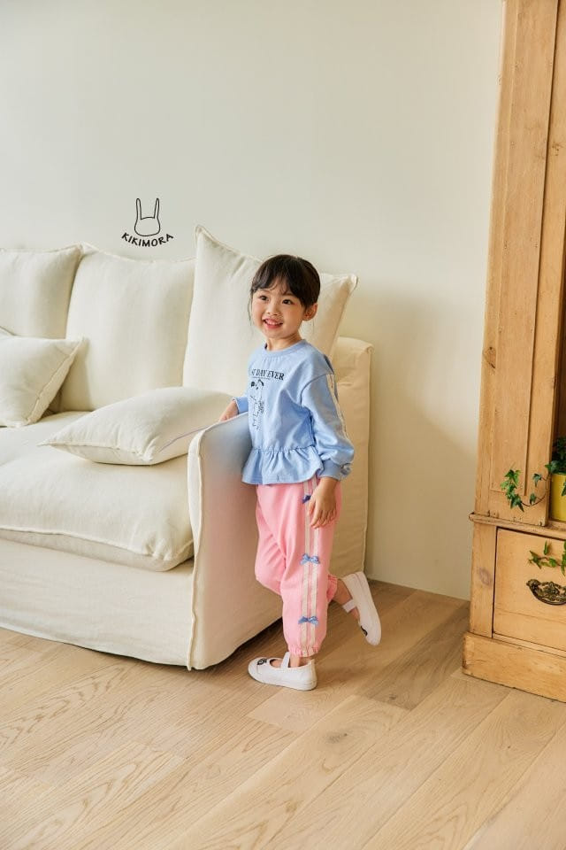 Kikimora - Korean Children Fashion - #childofig - Ribbon Jogger Pants - 3