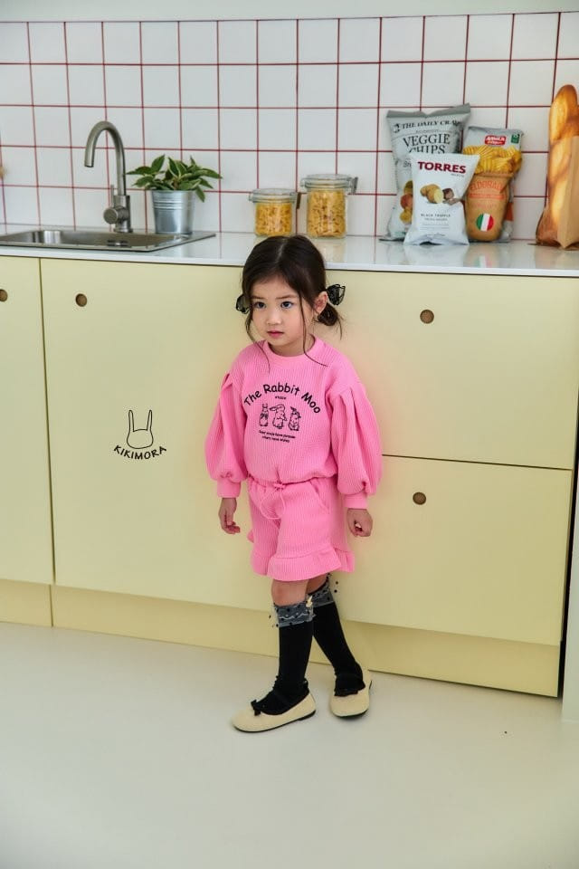 Kikimora - Korean Children Fashion - #childrensboutique - Mumu Rabbit Top Bottom Set