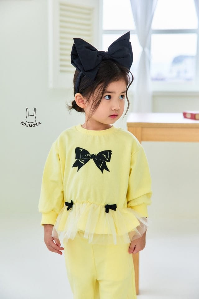 Kikimora - Korean Children Fashion - #childrensboutique - Ribbon Sha Sweatshirt - 11