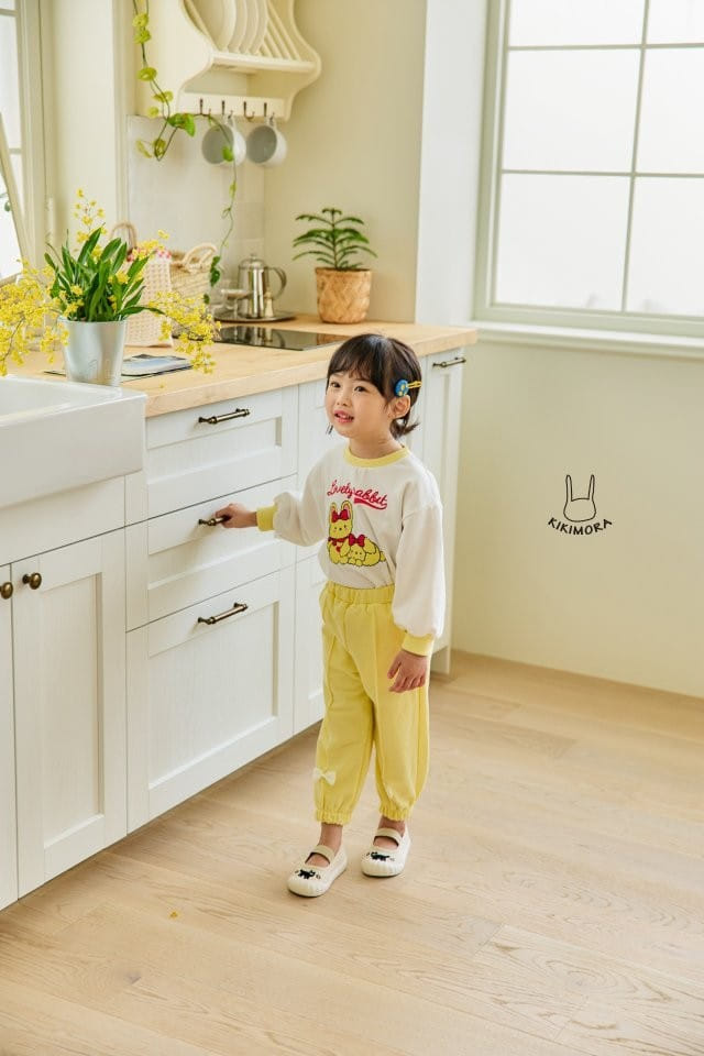 Kikimora - Korean Children Fashion - #childrensboutique - Fresh Ribbon Jogger Pants - 6