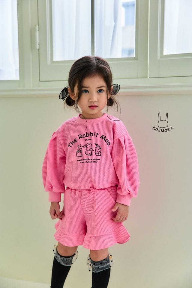 Kikimora - Korean Children Fashion - #discoveringself - Mumu Rabbit Top Bottom Set - 3