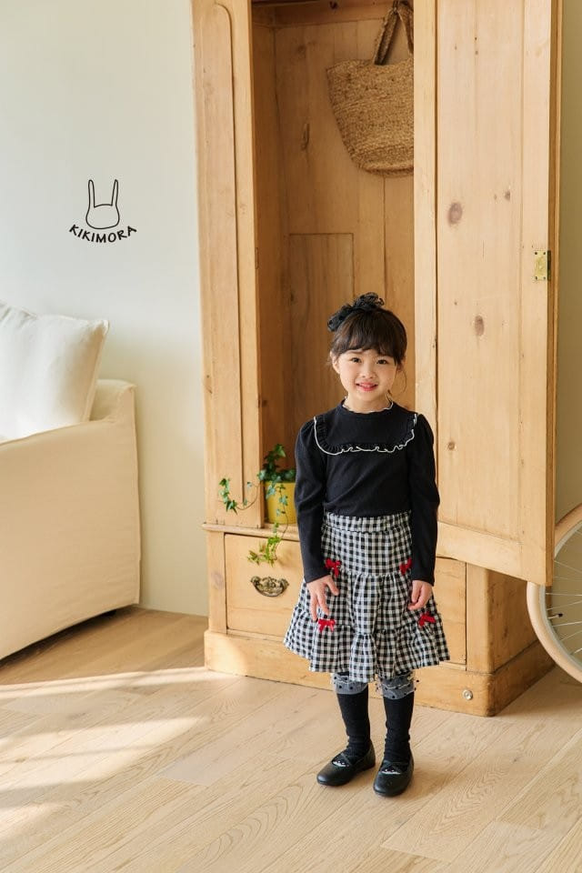Kikimora - Korean Children Fashion - #discoveringself - Check Kan Kang Skirt - 2
