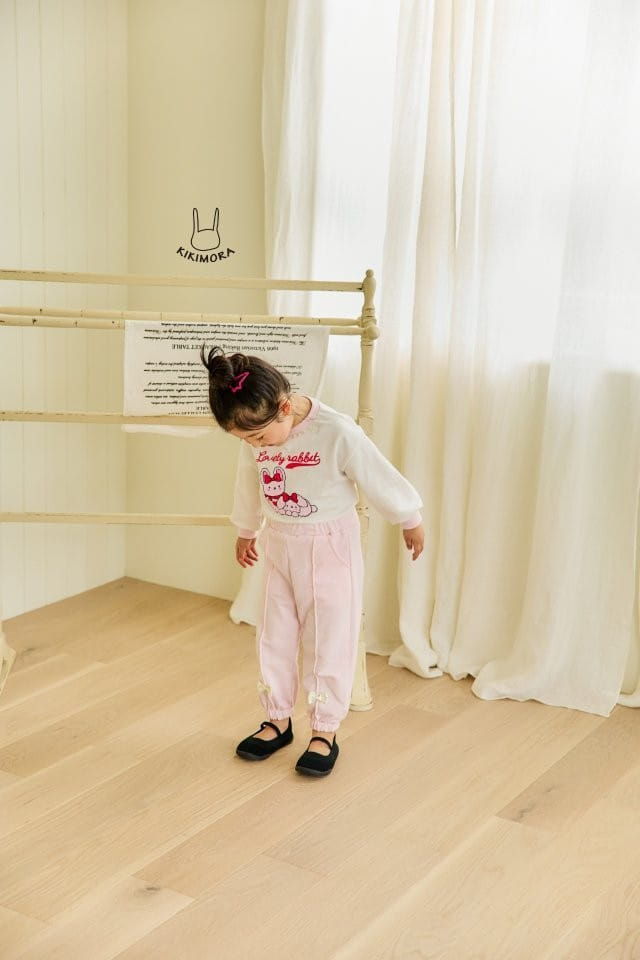Kikimora - Korean Children Fashion - #fashionkids - Fresh Ribbon Jogger Pants - 9
