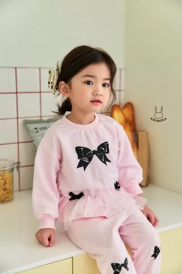 Kikimora - Korean Children Fashion - #kidsshorts - Ribbon Sha Sweatshirt