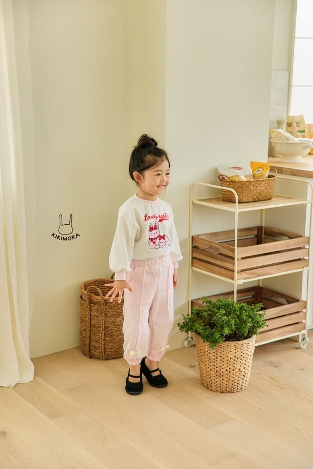 Kikimora - Korean Children Fashion - #kidsshorts - Fresh Ribbon Jogger Pants - 10