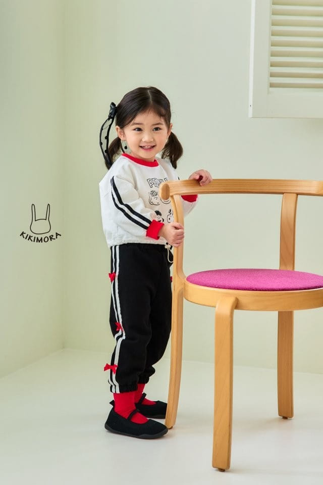 Kikimora - Korean Children Fashion - #kidsshorts - Ribbon Jogger Pants - 9