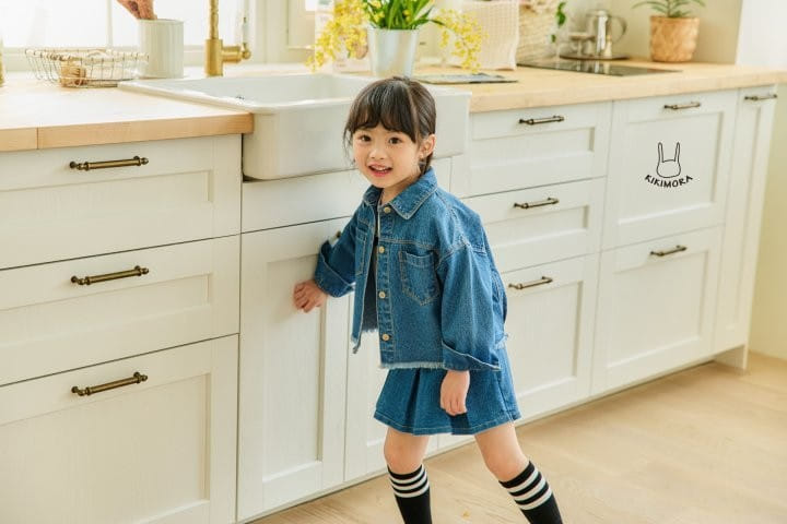 Kikimora - Korean Children Fashion - #kidsshorts - Denim Jacket - 5