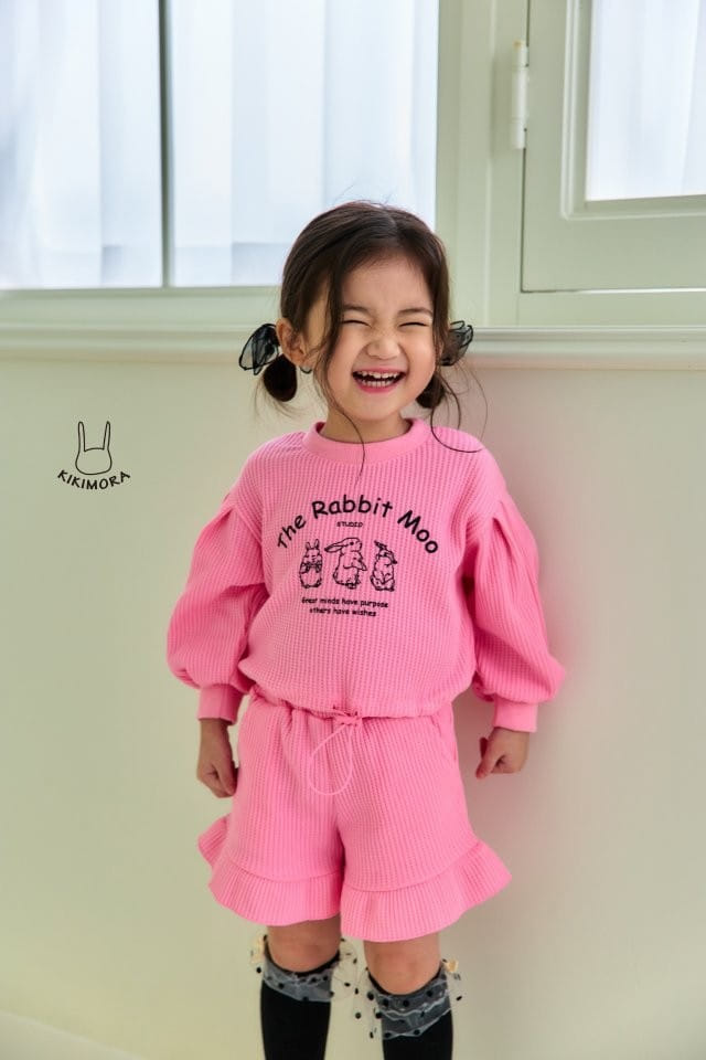 Kikimora - Korean Children Fashion - #kidsstore - Mumu Rabbit Top Bottom Set - 6