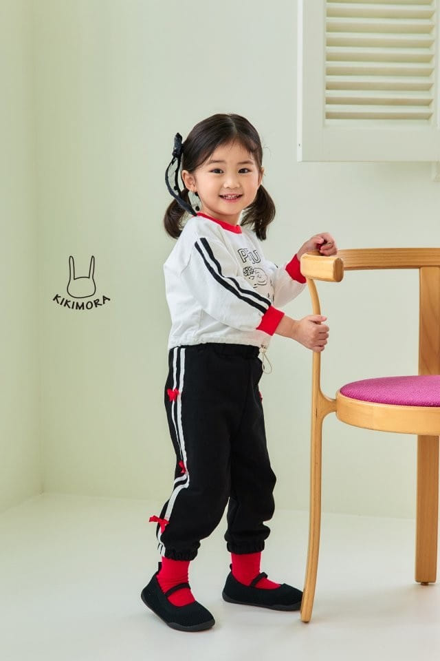Kikimora - Korean Children Fashion - #kidsstore - Ribbon Jogger Pants - 10