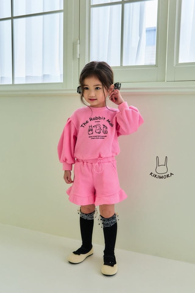 Kikimora - Korean Children Fashion - #kidzfashiontrend - Mumu Rabbit Top Bottom Set - 7