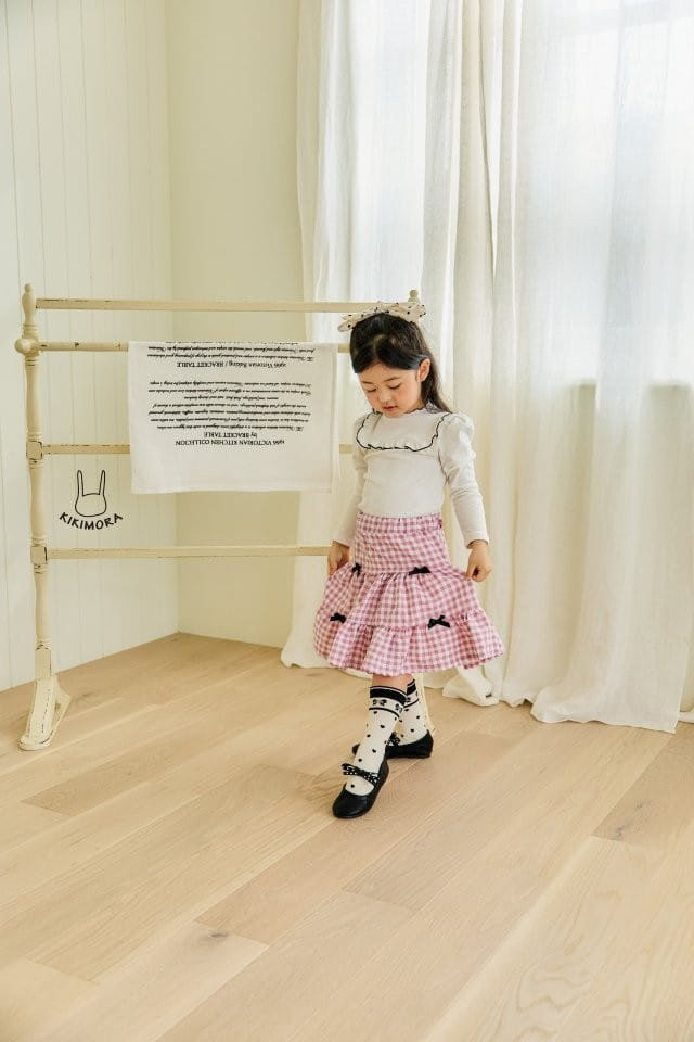 Kikimora - Korean Children Fashion - #kidzfashiontrend - Check Kan Kang Skirt - 6