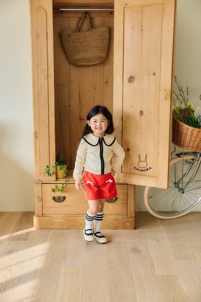Kikimora - Korean Children Fashion - #kidzfashiontrend - Tape Ribbon Shorts - 3