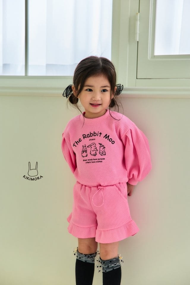 Kikimora - Korean Children Fashion - #littlefashionista - Mumu Rabbit Top Bottom Set - 9